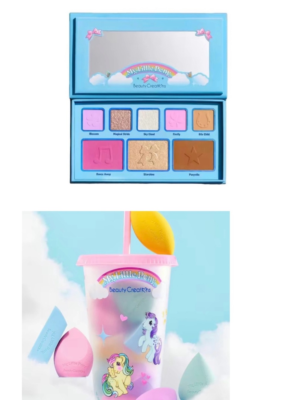 Beauty Creations My Little Pony Pink Makeup Sponge and palette bundle
